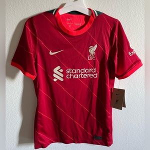 Youth Nike Dri-Fit Unisex 2021/22 Liverpool FC Soccer Stadium Home Jersey